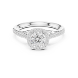 0.792 CT Round Cut Moissanite Diamond Ring| WOKE