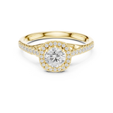 0.792 CT Round Cut Moissanite Diamond Ring| WOKE