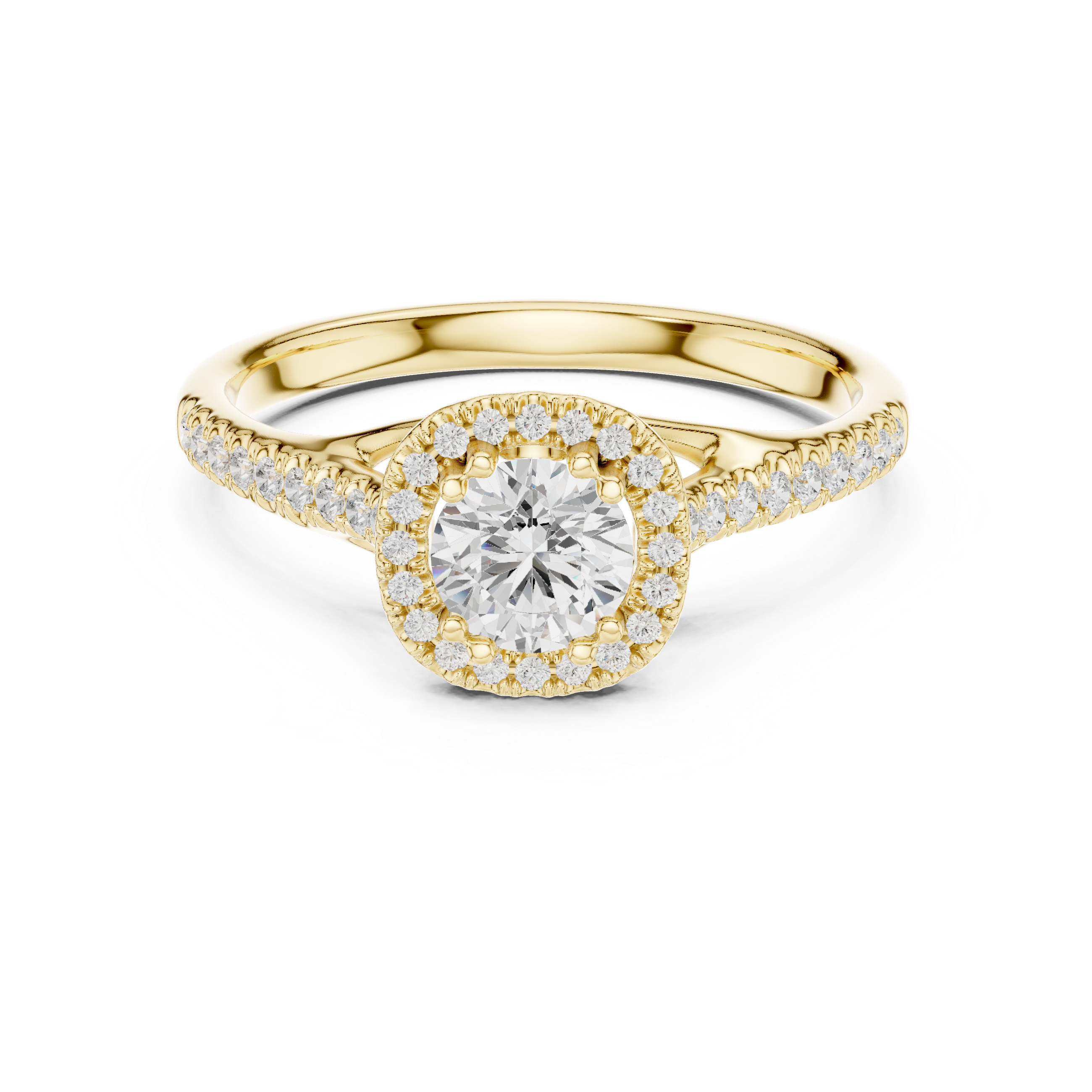 0.792 CT Round Cut Moissanite Diamond Ring| WOKE