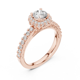 1.414 CT LGD prong halo Ring| WOKE