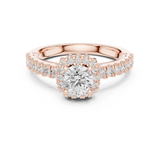 1.414 CT LGD prong halo Ring| WOKE
