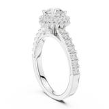 1.414 CT LGD prong halo Ring| WOKE