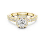 1.414 CT LGD prong halo Ring| WOKE