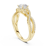 1.22 CT Round Cut Lab Grown Diamond Ring| WOKE
