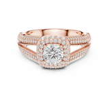 1.642 CT Round Cut LGD Double band Ring| WOKE