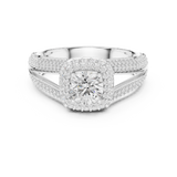 1.642 CT Round Cut LGD Double band Ring| WOKE