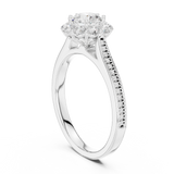 1.318 CT Round Cut flower top LGD Ring| WOKE