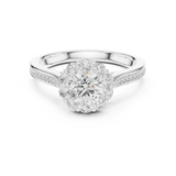 1.318 CT Round Cut flower top LGD Ring| WOKE