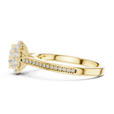 1.318 CT Round Cut flower top LGD Ring| WOKE