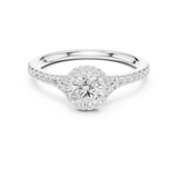 0.828 CT Round Cut Lab Grown Diamond Ring| WOKE