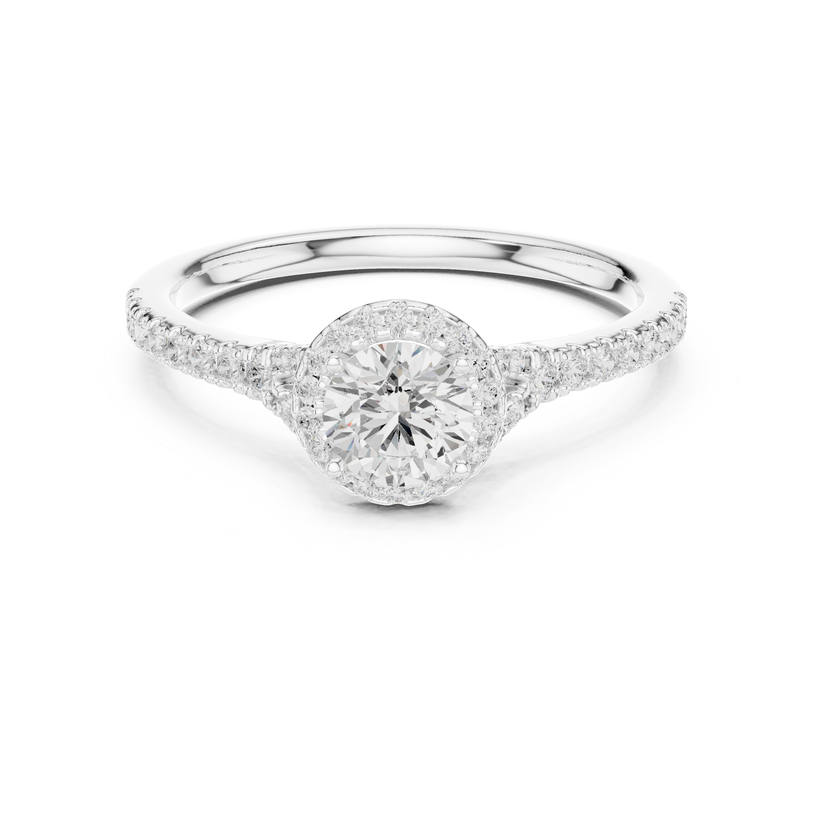 0.828 CT Round Cut Lab Grown Diamond Ring| WOKE