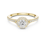 0.828 CT Round Cut Lab Grown Diamond Ring| WOKE