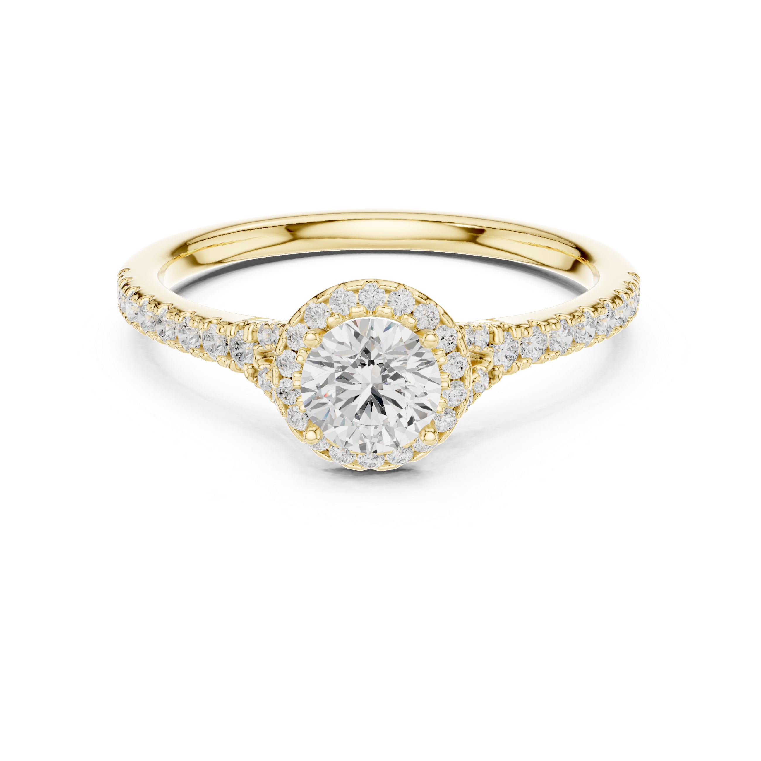 0.828 CT Round Cut Lab Grown Diamond Ring| WOKE