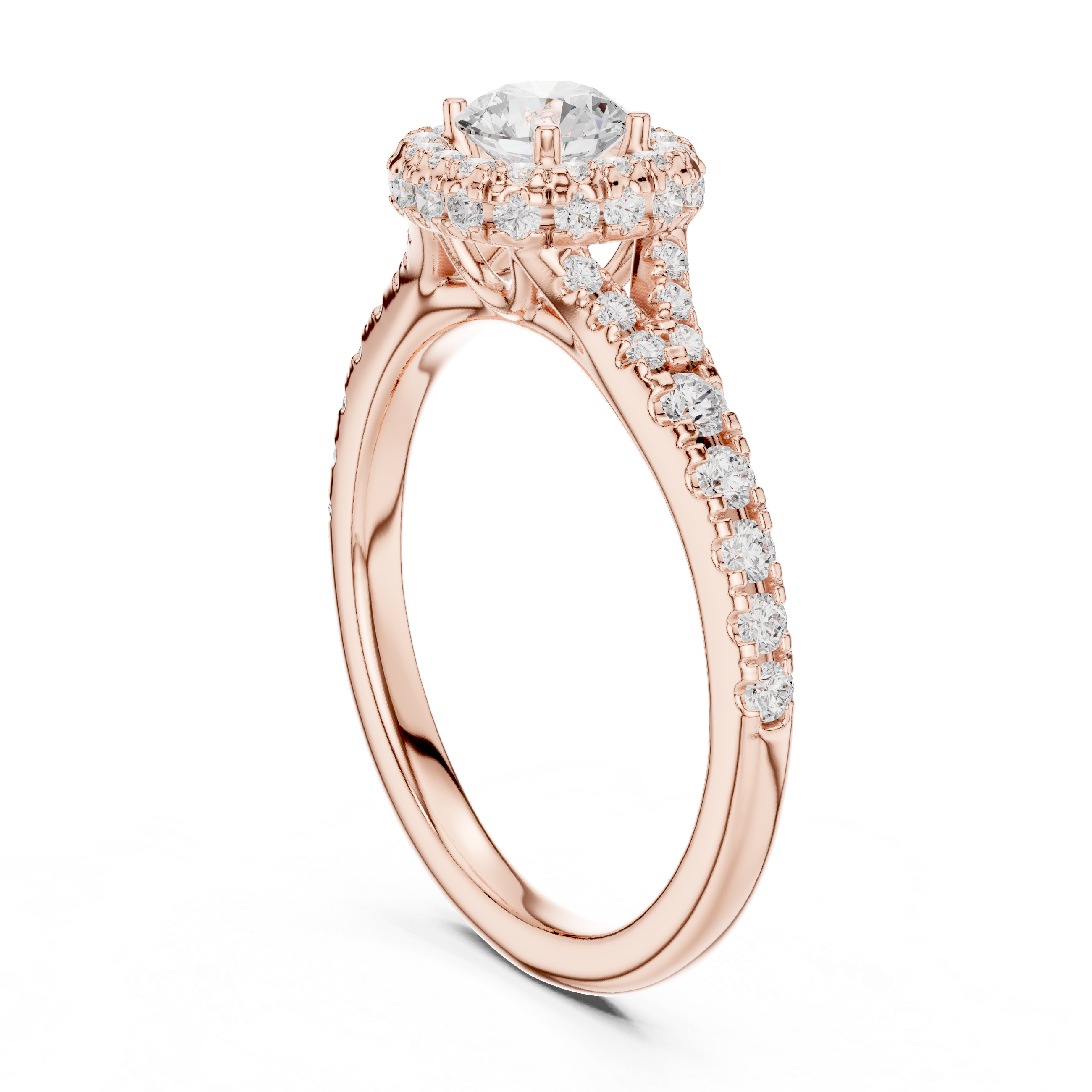 1.124 CT Round Cut Lab Grown Diamond Ring| WOKE