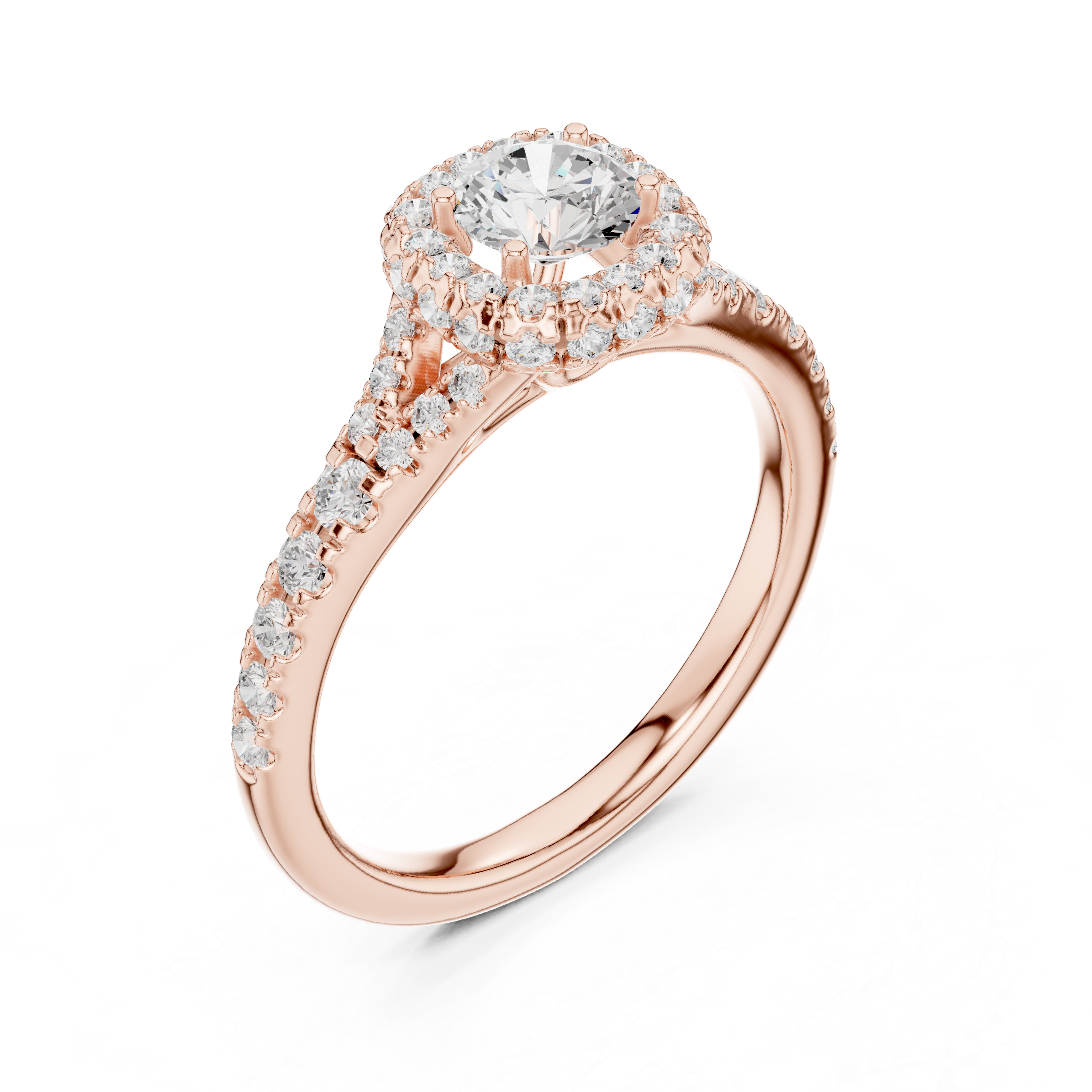1.124 CT Round Cut Lab Grown Diamond Ring| WOKE