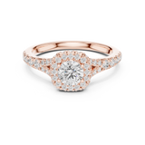 1.124 CT Round Cut Lab Grown Diamond Ring| WOKE