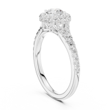 1.124 CT Round Cut Lab Grown Diamond Ring| WOKE