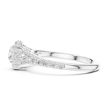 1.124 CT Round Cut Lab Grown Diamond Ring| WOKE