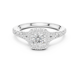 1.124 CT Round Cut Lab Grown Diamond Ring| WOKE