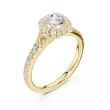 1.124 CT Round Cut Lab Grown Diamond Ring| WOKE