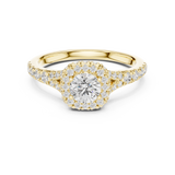 1.124 CT Round Cut Lab Grown Diamond Ring| WOKE