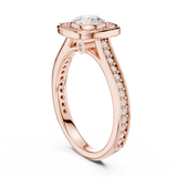 1.066 CT Round Cut Lab Grown Diamond Ring| WOKE