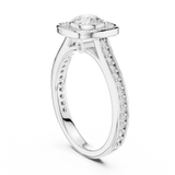 1.066 CT Round Cut Lab Grown Diamond Ring| WOKE