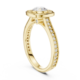 1.066 CT Round Cut Lab Grown Diamond Ring| WOKE