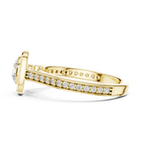 1.066 CT Round Cut Lab Grown Diamond Ring| WOKE