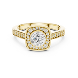 1.066 CT Round Cut Lab Grown Diamond Ring| WOKE