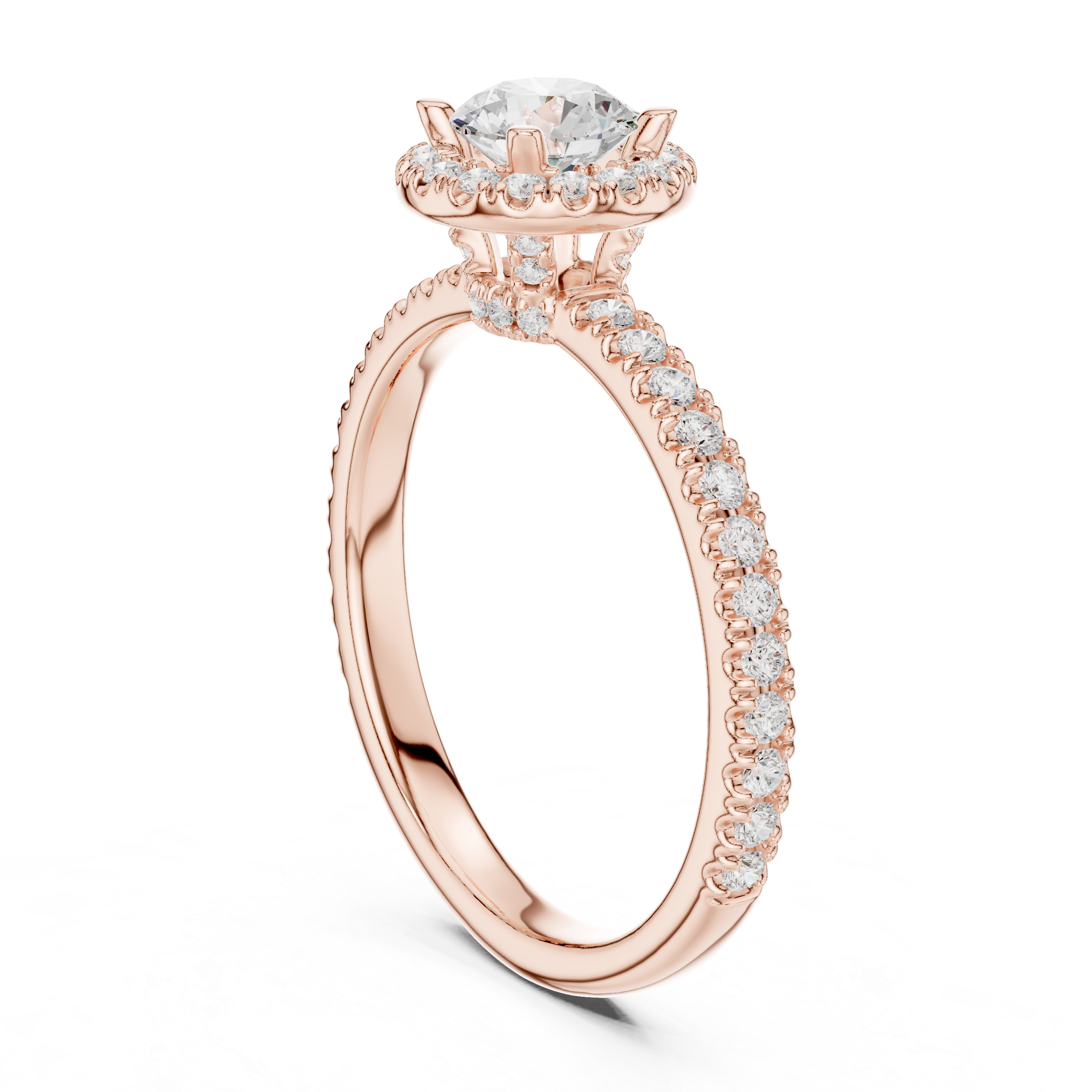 1.178 CT Round Cut Lab Grown Diamond Ring| WOKE