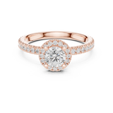 1.178 CT Round Cut Lab Grown Diamond Ring| WOKE