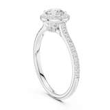1.042 CT Round Cut Lab Grown Diamond Ring| WOKE