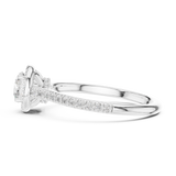 1.042 CT Round Cut Lab Grown Diamond Ring| WOKE