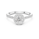 1.042 CT Round Cut Lab Grown Diamond Ring| WOKE