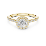 1.042 CT Round Cut Lab Grown Diamond Ring| WOKE