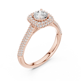 1.3 CT Round Cut Lab Grown Diamond Ring| WOKE
