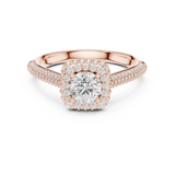 1.3 CT Round Cut Lab Grown Diamond Ring| WOKE