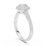 1.3 CT Round Cut Lab Grown Diamond Ring| WOKE