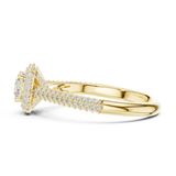 1.3 CT Round Cut Lab Grown Diamond Ring| WOKE