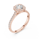 1.202 CT Round Cut Lab Grown Diamond Ring| WOKE