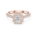 1.202 CT Round Cut Lab Grown Diamond Ring| WOKE