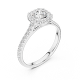 1.202 CT Round Cut Lab Grown Diamond Ring| WOKE