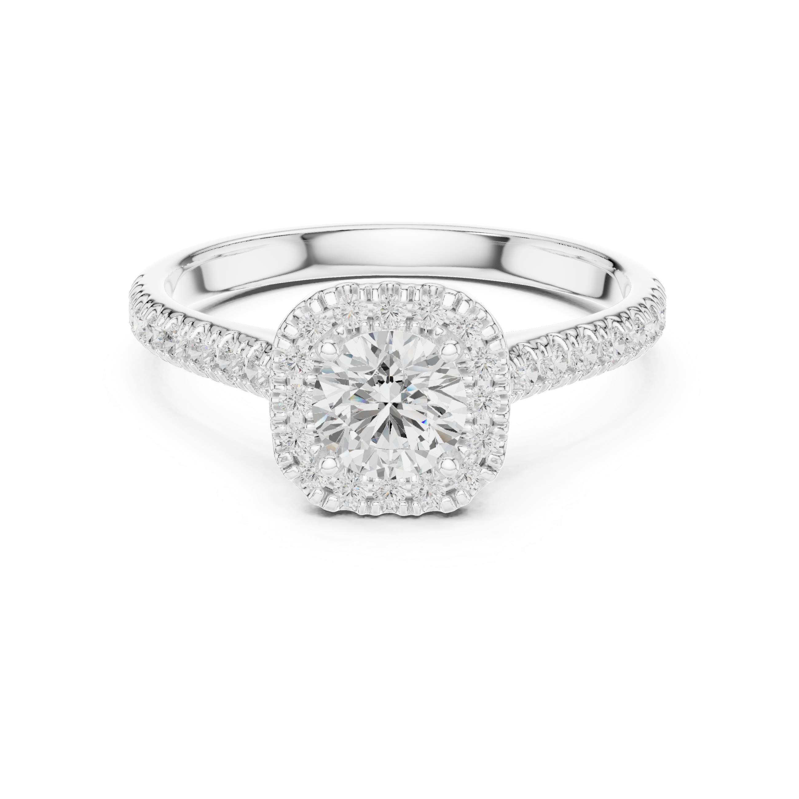 1.202 CT Round Cut Lab Grown Diamond Ring| WOKE