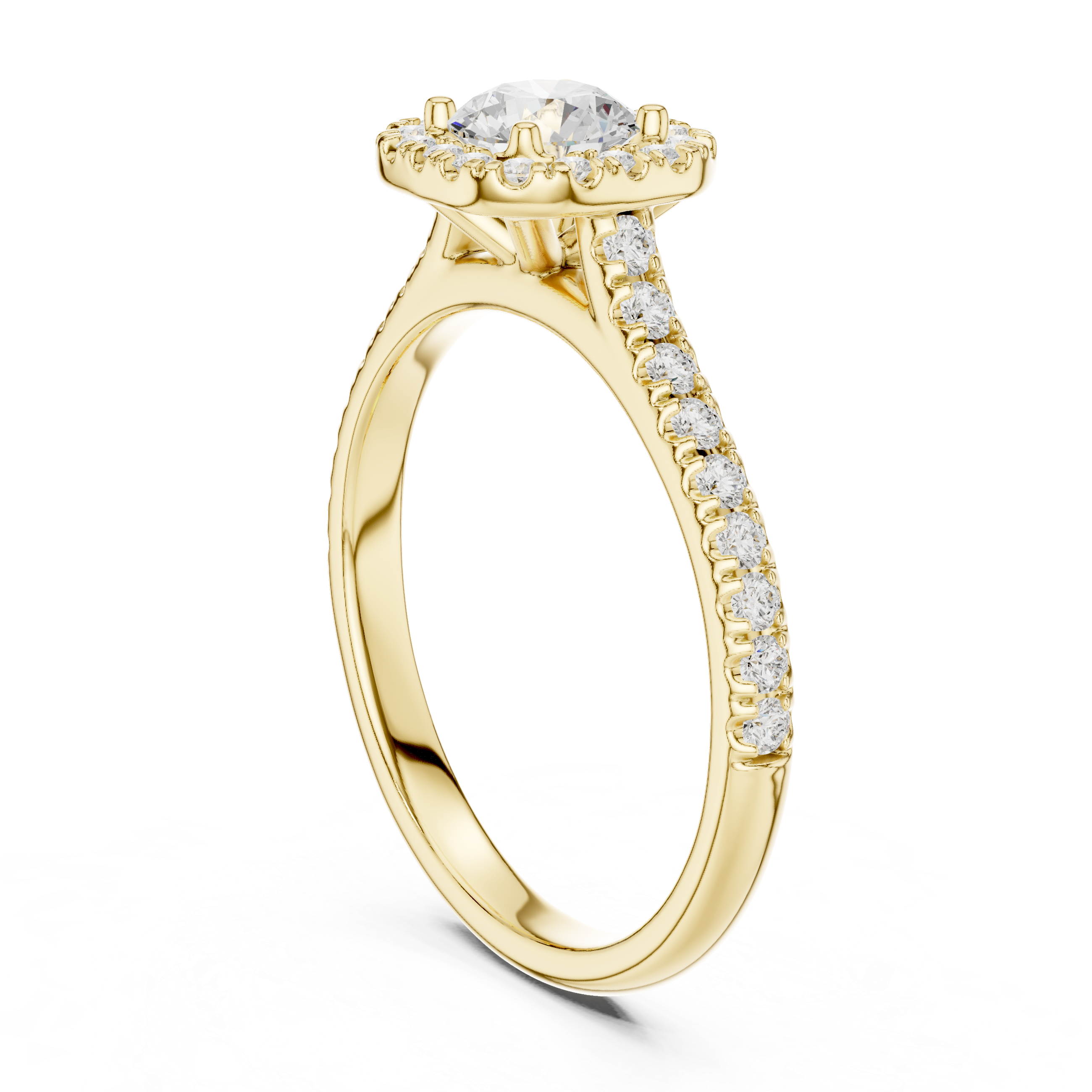 1.202 CT Round Cut Lab Grown Diamond Ring| WOKE