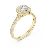 1.202 CT Round Cut Lab Grown Diamond Ring| WOKE