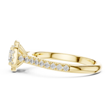 1.202 CT Round Cut Lab Grown Diamond Ring| WOKE