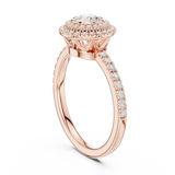1.134 CT Round Cut Lab Grown Diamond Ring| WOKE
