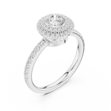 1.134 CT Round Cut Lab Grown Diamond Ring| WOKE