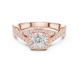 1.27 CT Round Cut Lab Grown Diamond Ring| WOKE